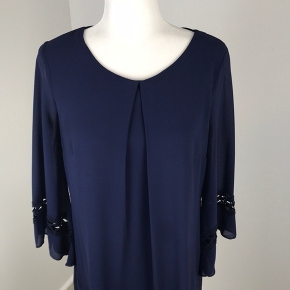 A.n.a. Blue Double Layered Tank Dress Size S - Picture 2 of 5